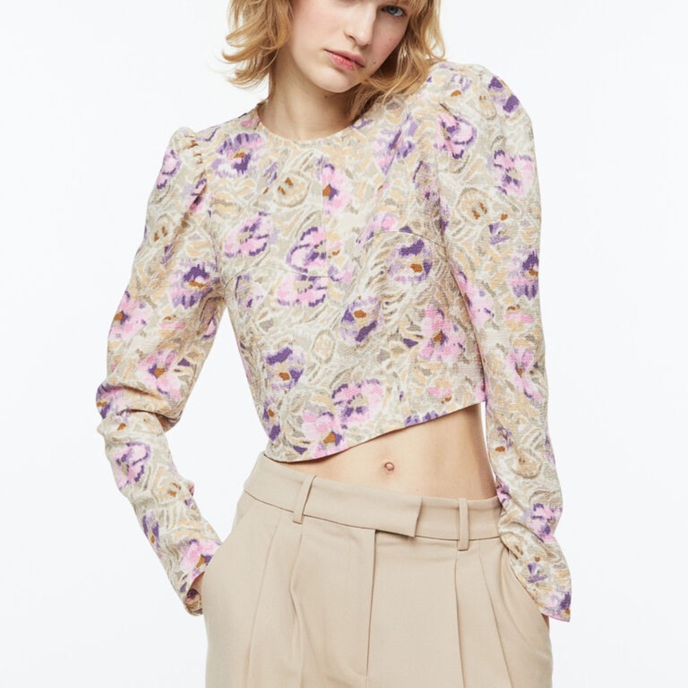 H&M Multicolor Recycled Fabric Top